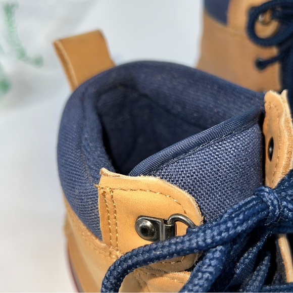Land’s End Leather Duck Boots Thinsulate Women's Size 9 Blue Tan NICE! (READ**) - Picture 13 of 16